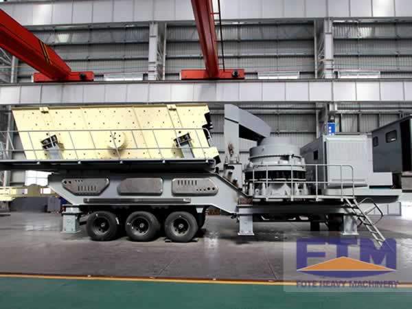 Cone mobile crusher